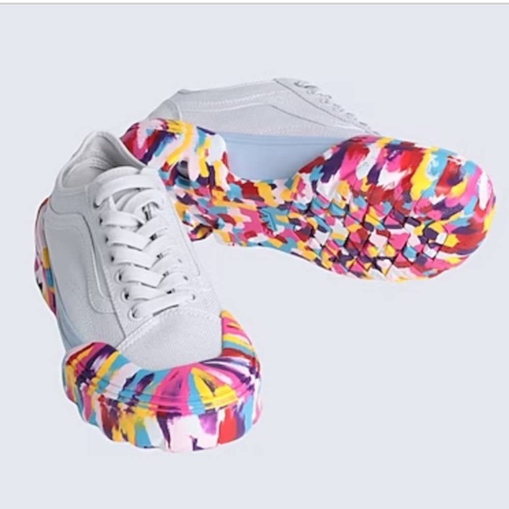 Vans Old Skool Tape Rainbow Swirl Nimbus Cloud shoe Mens 8.5 / Women’s 10